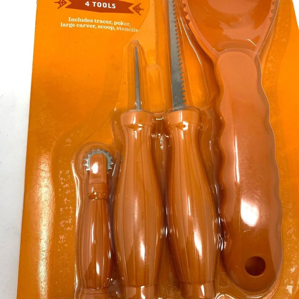 Target Hyde & Eek Pumpkin Carving Kit Tools 8 Stencils Halloween Crafts